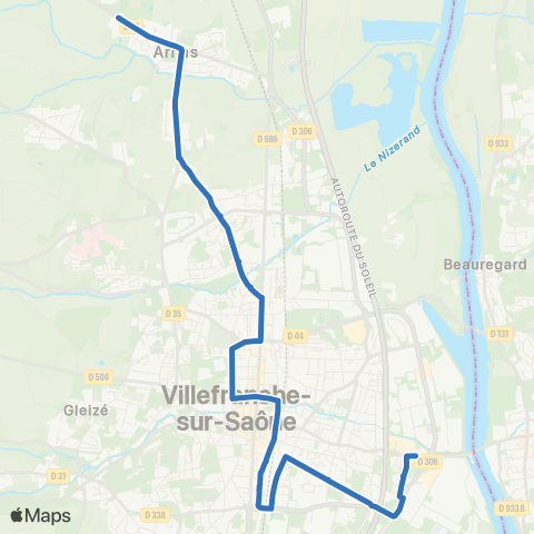 TCL L'Escale - Route de Frans map