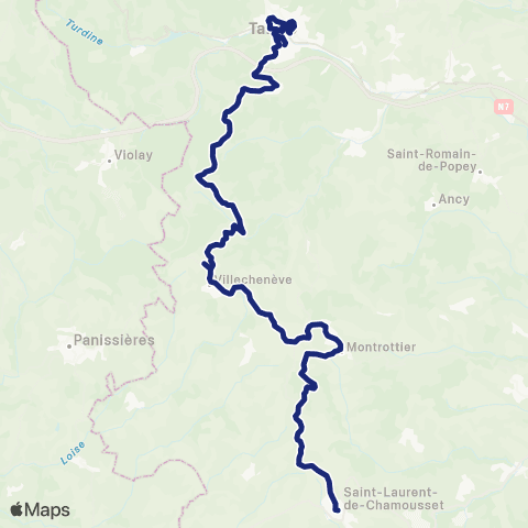 TCL Scolaires Chemin de Marcel - Collège ND de Bel Air map