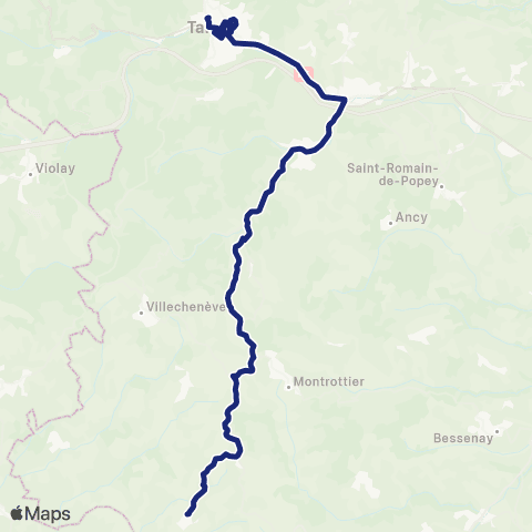 TCL Scolaires Pl. des Tilleuls - Collège ND de Bel Air map
