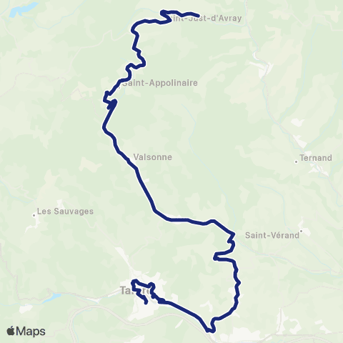 TCL Scolaires La Rivière - Lycée ND de Bel Air map
