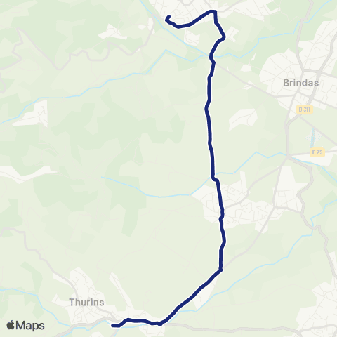 TCL Scolaires Collège Notre-Dame des Vallons (Vaugneray) map