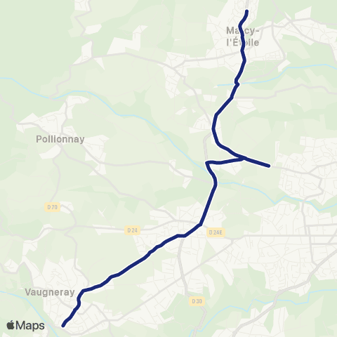 TCL Scolaires Collège Notre-Dame des Vallons (Vaugneray) map
