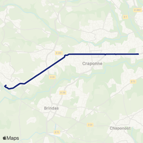 TCL Scolaires Collège Notre-Dame des Vallons (Vaugneray) map