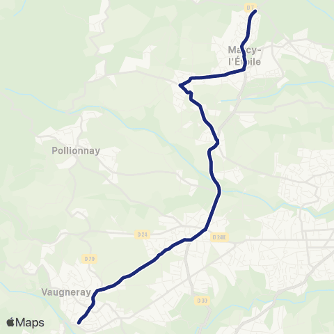 TCL Scolaires Collège Notre-Dame des Vallons (Vaugneray) map
