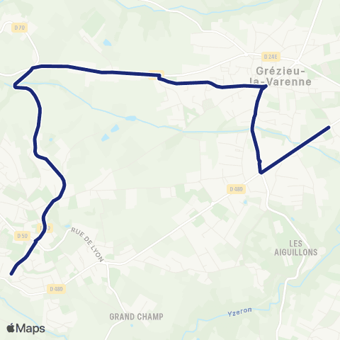 TCL Scolaires Collège Notre-Dame des Vallons (Vaugneray) map