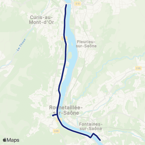 TCL Scolaires Collège Jean de Tournes (Fontaines-s/-Saône) map