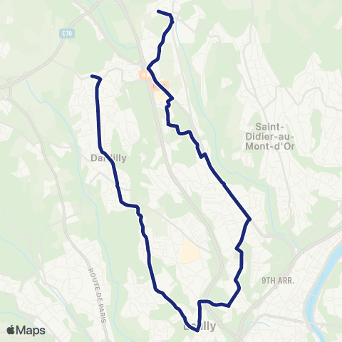 TCL Scolaires Collège aux Lazaristes-la Salle (Limonest) map