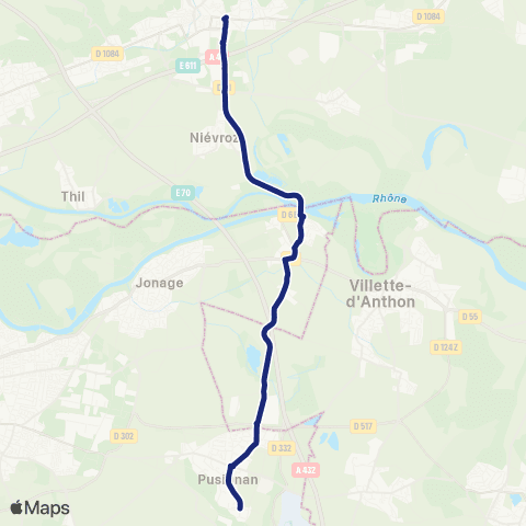 TCL Scolaires Institution Saint-Louis (Dagneux) map