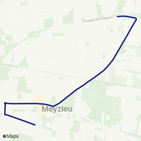 TCL Scolaires Collège Olivier de Serres (Meyzieu) map