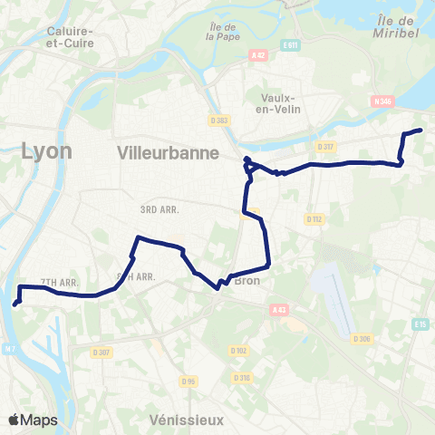 TCL Scolaires Cité scolaire internationale (Lyon 7ème) map