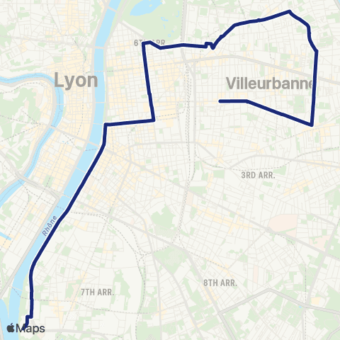 TCL Scolaires Cité scolaire internationale (Lyon 7ème) map