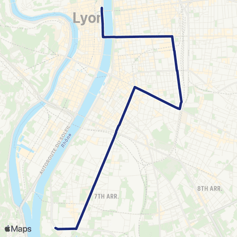 TCL Scolaires Cité scolaire internationale (Lyon 7ème) map