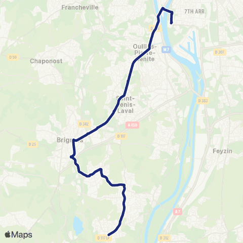 TCL Scolaires Ninon Vallin - Csi Gerland map