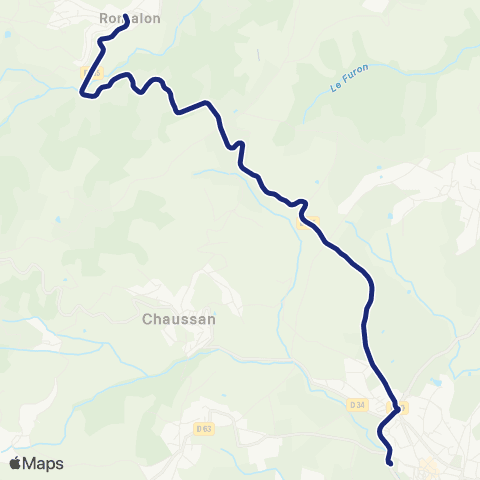 TCL Scolaires Rontalon le Bourg - Collège Ronsard map