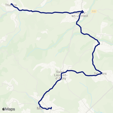 TCL Scolaires Thurins Bourg - St Thomas d'Aquin map