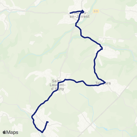 TCL Scolaires Soucieu en Jarrest Stade - Collège Ronsard map