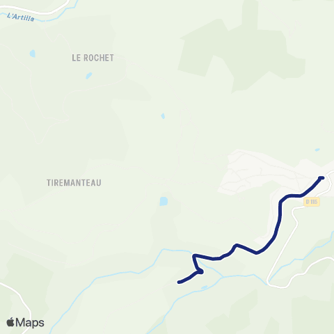 TCL Scolaires Le Rely - la Placette map