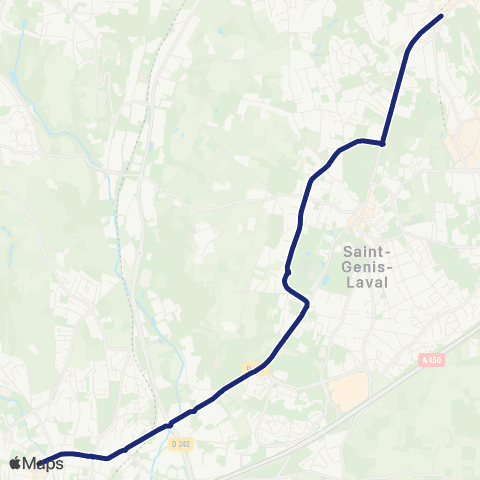 TCL Scolaires La Plaine Élite - Lycée Descartes map