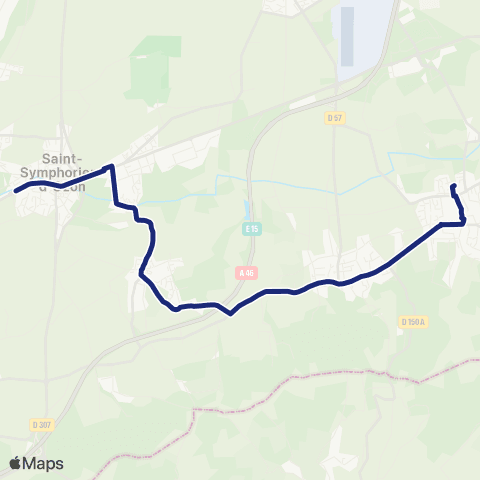 TCL Scolaires Terrasses de l'Ozon - Collège la Xavière map