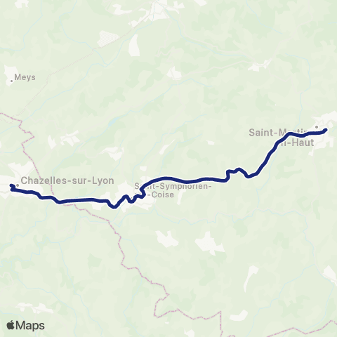 TCL Scolaires Le Plon - Lycée des Monts du Lyonnais map