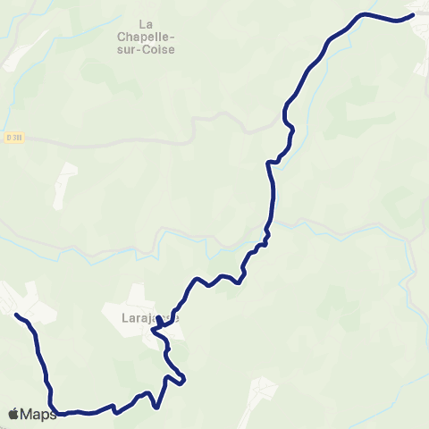 TCL Scolaires Coise Bourg - Collège le Petit Pont map