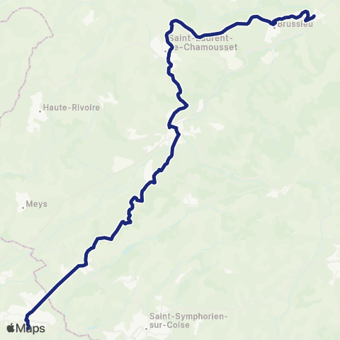 TCL Scolaires École primaire privée - Lycée des Monts du Lyonnais map