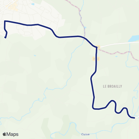 TCL Scolaires St Denis Bourg - Gare rout. du Plasson map