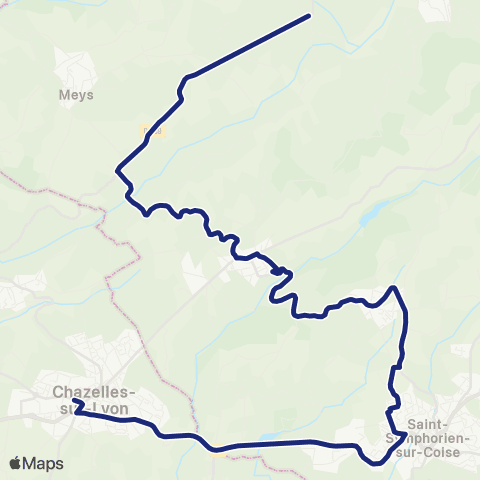 TCL Scolaires La Marguerite - Lycée des Monts du Lyonnais map