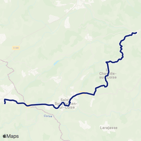 TCL Scolaires Bourg Bas - Lycée des Monts du Lyonnais map