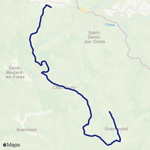 TCL Scolaires Ch. du Roule - Gare routière du Plasson map