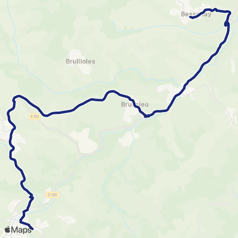 TCL Scolaires Bessenay Bourg - Pl. du Marche aux Veaux map