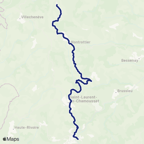 TCL Scolaires Les Rivières - Collège du Val d'Argent map