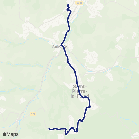 TCL Scolaires Le Burdel - le Parc map