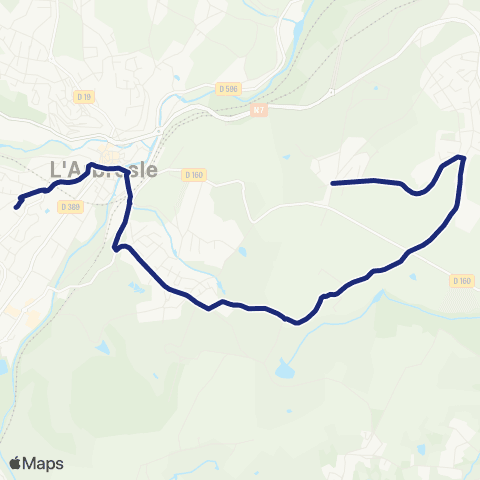 TCL Scolaires Le Poteau - Collège des 4 Vents map