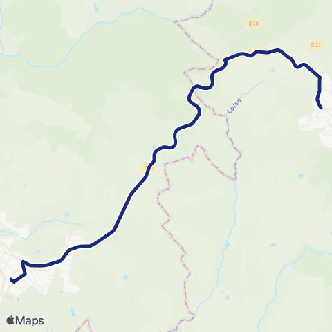 TCL Scolaires Villecheneve Bourg - Collège les Montagnes du Matin map