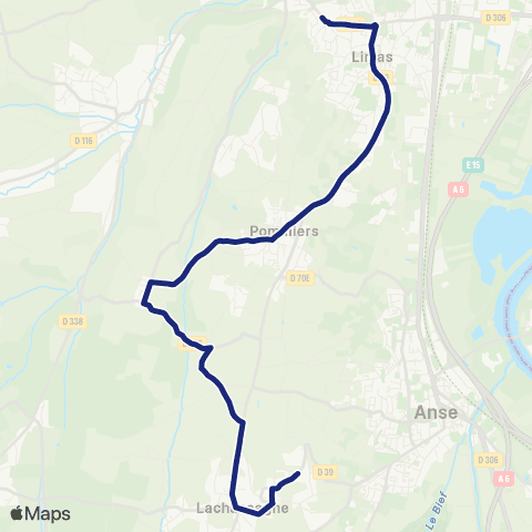 TCL Scolaires Lachassagne - Limas map