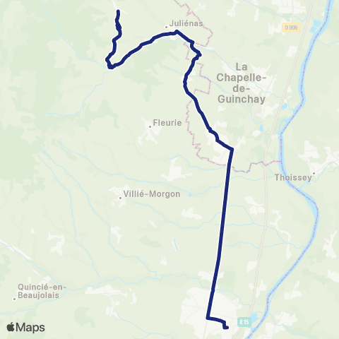 TCL Scolaires Jullie - Belleville map
