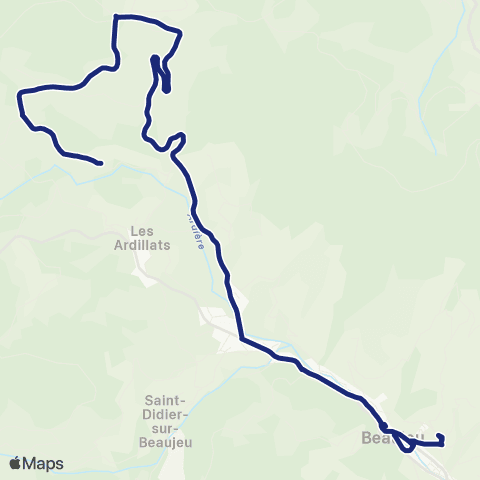 TCL Scolaires Les Ardillats - Beaujeu map