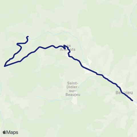 TCL Scolaires Les Ardillats - Beaujeu map