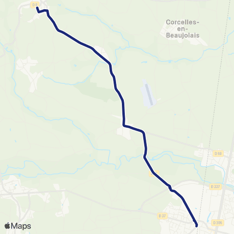 TCL Scolaires Belleville - Villie-Morgon map