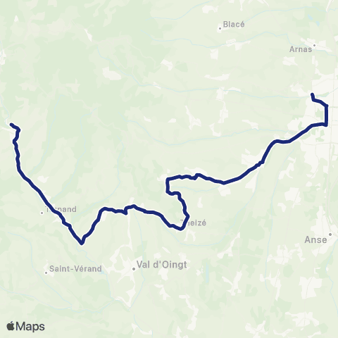 TCL Scolaires Chamelet - Gleizé map