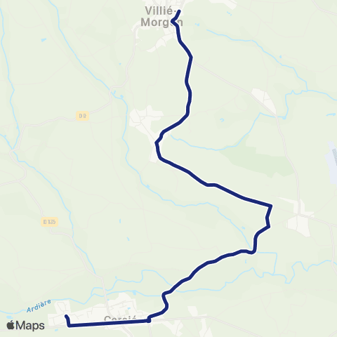 TCL Scolaires Cercie - Villie-Morgon map