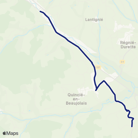 TCL Scolaires Odenas - Beaujeu map