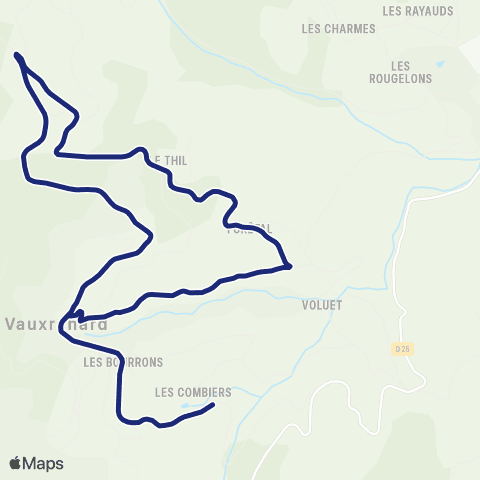 TCL Scolaires Vauxrenard - Émeringes map