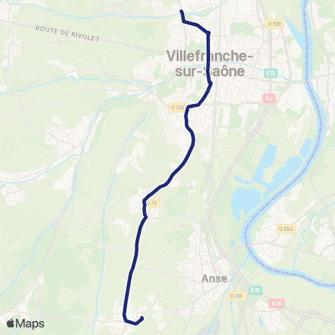 TCL Scolaires Theizé - Gleizé map