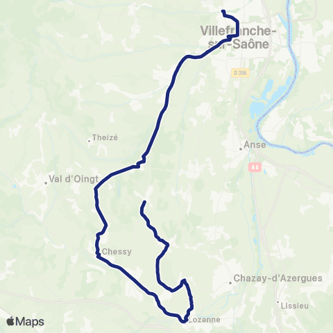 TCL Scolaires St-Jean-des-Vignes - Gleizé map