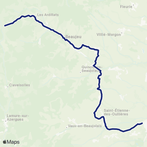 TCL Scolaires Chenelette - St-Georges-de-Reneins map