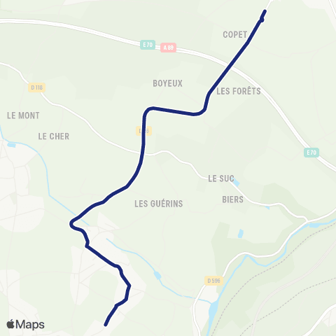 TCL Scolaires Nuelles - Châtillon-d'Azergues map