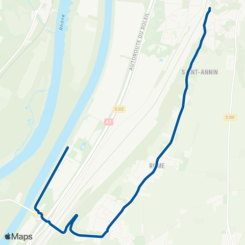 TCL Feyzin Gare - Solaize C.R.E.S map