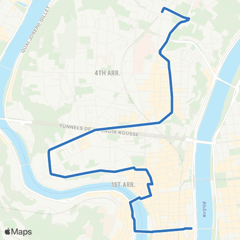 TCL Cuire - Cordeliers - Musée des Confluences map